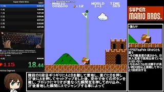 【ゆっくり解説】初代マリオRTAの世界記録をガチ解説！ Super Mario Bros. [Any%] 4:54'881 by Niftski 【RTA】
