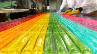 How to make Handmade Candy / Rainbow Colorful Stick Candy / Kyoto / Japan