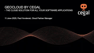 GeoCloud by Cegal - the Cloud Solution for all your Software Applications