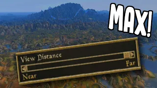 Morrowind at MAX DRAW DISTANCE!