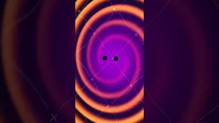 Fusion of Black Holes - Space Time Ripples