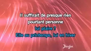 Karaoké Il suffirait de presque rien - Serge Reggiani *