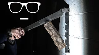 DIY Project: Wood Splitter Indoor // Slow Motion Welding