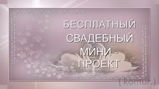 БЕСПЛАТНЫЙ СВАДЕБНЫЙ МИНИ ПРОЕКТ  ProShow Producer  komur