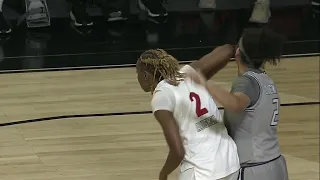 Player ELBOWS Opponent In The Face, Then Gets Shoved Back In Retaliation!