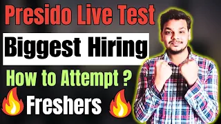 Give Direct Test 🔥 | How to Attempt Presidio Live Hiring Challenge |OFF Campus Drive 2024-2022 Batch