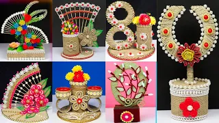 7 Beautiful Home Decoration Ideas With Jute | Jute Craft Ideas | Best Out Of Waste | DIY Showpiece |