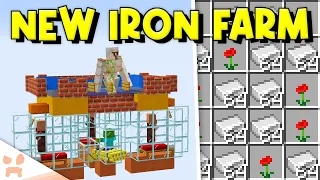 MINECRAFT 1.20 IRON FARM TUTORIAL | New, Easy, Efficient