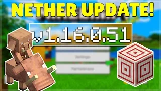 MCPE 1.16.0.51 NETHER UPDATE BETA! Minecraft Pocket Edition NEW De-spawning EXPLAINED!