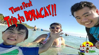 BORACAY Beach Vacation VLOG with Fam! first time ever for Theo!