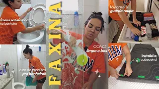 FAXINA COMPLETA NO QUARTO E BANHEIRO | Morando Sozinha Vlogs