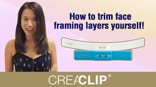 How to trim face framing layers yourself! As Seen on Shark Tank CreaClip