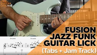 Fusion / Jazz Funk Dorian Guitar Lick : Improve your phrasing using pentatonics