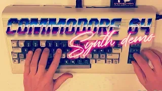 Playing COMMODORE 64 as RETRO instrument - C64 SID SYNTH BASS DEMO