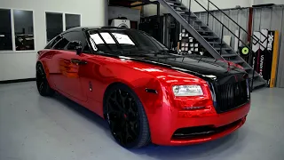 Red & Black Rolls Royce Wraith Restoration - Moro Auto Spa