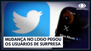 Elon Musk muda logo do Twitter para um "X" | Jornal da Noite