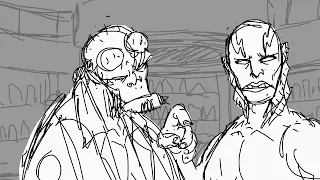 Hellboy Animatic - Hellboy catches Abe yearning.