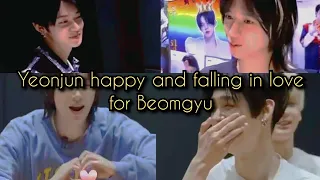 (Yeongyu|Beomjun) "Yeonjun happy and falling in love for Beomgyu"