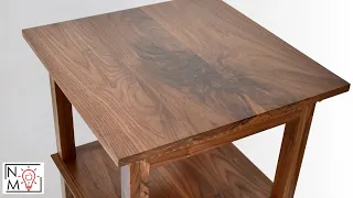 Building a Traditional Walnut End Table