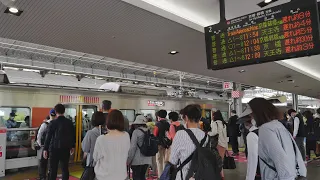 駅発車メロディ３連発　大阪駅・大阪環状線２番のりば　2022/4（4K UHD 60fps）