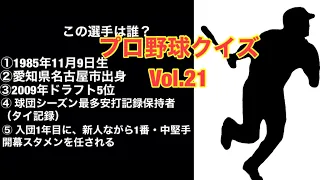 【選手名鑑クイズ】プロ野球クイズVOL.21