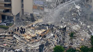 Miami: Aerial footage shows devastating scenes as mayor says there's still hope for 159 missing