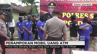 11 Pelaku Perampokan Mobil Uang ATM Ditangkap