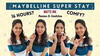 Maybelline SUPER STAY MATTE INK Liquid Lipstick | Review & Swatches | Amazonian