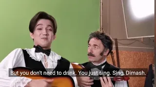 [Sub] Making of "Un momento" spoof with Dimash