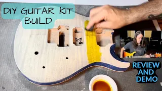 DIY "Paul Reed Smith" Guitar Kit - Build Timeline And Finished Product With Sound Demo