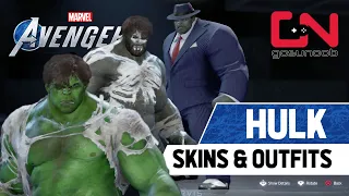 HULK All Unlockable Skins & Outfits Marvel's Avengers Showcase