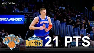 Kristaps Porzingis Full Highlights 2018.01.25 at Nuggets - 21 Pts, 7 Rebs, 1 Blk