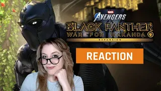 My reaction to the Marvel's Avengers War for Wakanda Black Panther Story Trailer | GAMEDAME REACTS
