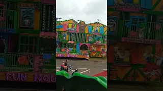 Kirkcaldy Links Market funfair 2024 Maddison Mckays ghost train on ride pov