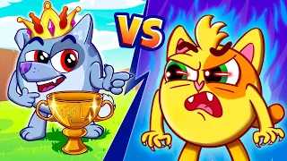 Dog VS Cat Song 🐶😸 | Funny Kids Songs 😻🐨🐰🦁 And Nursery Rhymes by Baby Zoo