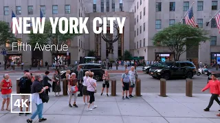 [4K] New York City 🗽 Autumn Walk - Fifth Avenue [Sep. 2022]