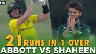 Most Expensive Over | Abbott vs Shaheen | Pakistan vs Australia | 3rd ODI 2022 | PCB | MM2L