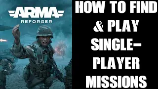 Arma Reforger: How To Find, Download & Play Single Player Missions, Scenarios & Challenges, Xbox PC