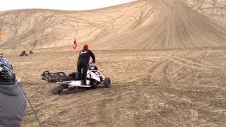 Fast SnowMobile on sand (Sand Mountain Nevada)