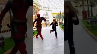 Deadpool learn to dance 😃  #deadpool #dance #cosplay #tiktok #shorts