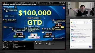 I RAN SO GOOD - $100k GTD Highlights - Poker Vlog #86