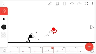 Animação luta stickman(FlipaClip).