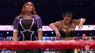 WWE 2k22 The Power House vs. Tamina & Natalya: WWE MAIN EVENT