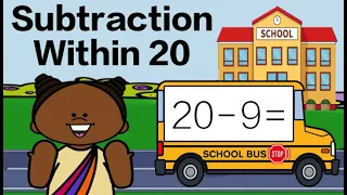 Subtract Within 20 Fact Fluency: Back to School Math Brain Break