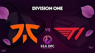 Fnatic vs T1 Game 1 - DPC SEA Div 1: Tour 2 w/ Ares & Fogged