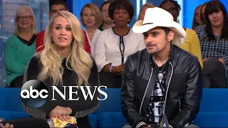 Brad Paisley and Carrie Underwood dish on the 2018 CMA Awards