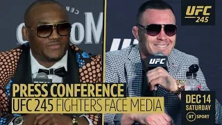 Full UFC 245 press conference | Usman v Covington, Holloway v Volkanovski, Nunes v De Randamie