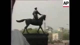 Statue Georgy Zhukov Ceremony in 1995 - Russian Anthem (Original Military Version)