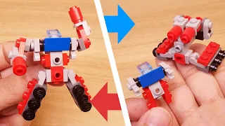 Micro LEGO brick combiner transformer mech - Micro Boy  #lego #MOC #mech