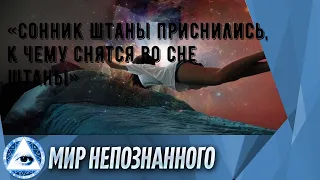 «Сонник Штаны приснились, к чему снятся во сне Штаны»